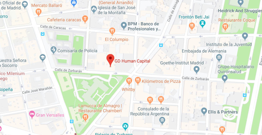 Mapa GD Human Capital Madrid